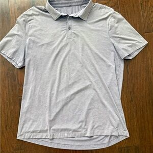 Lululemon Men’s Evolution Short Sleeve Polo Shirt Purple Lavender Large L